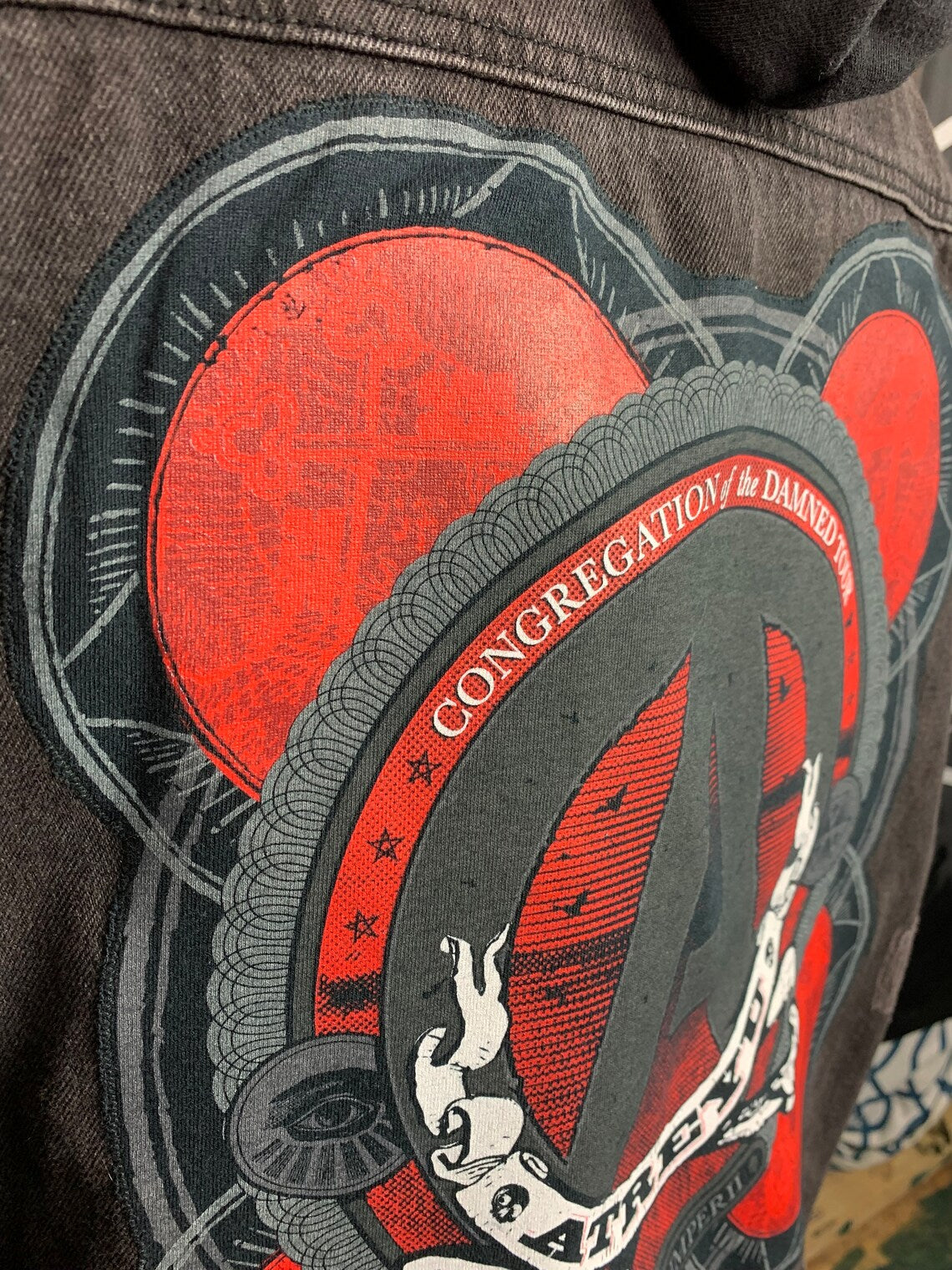 Atreyu Jean Jacket Custom Rework XL