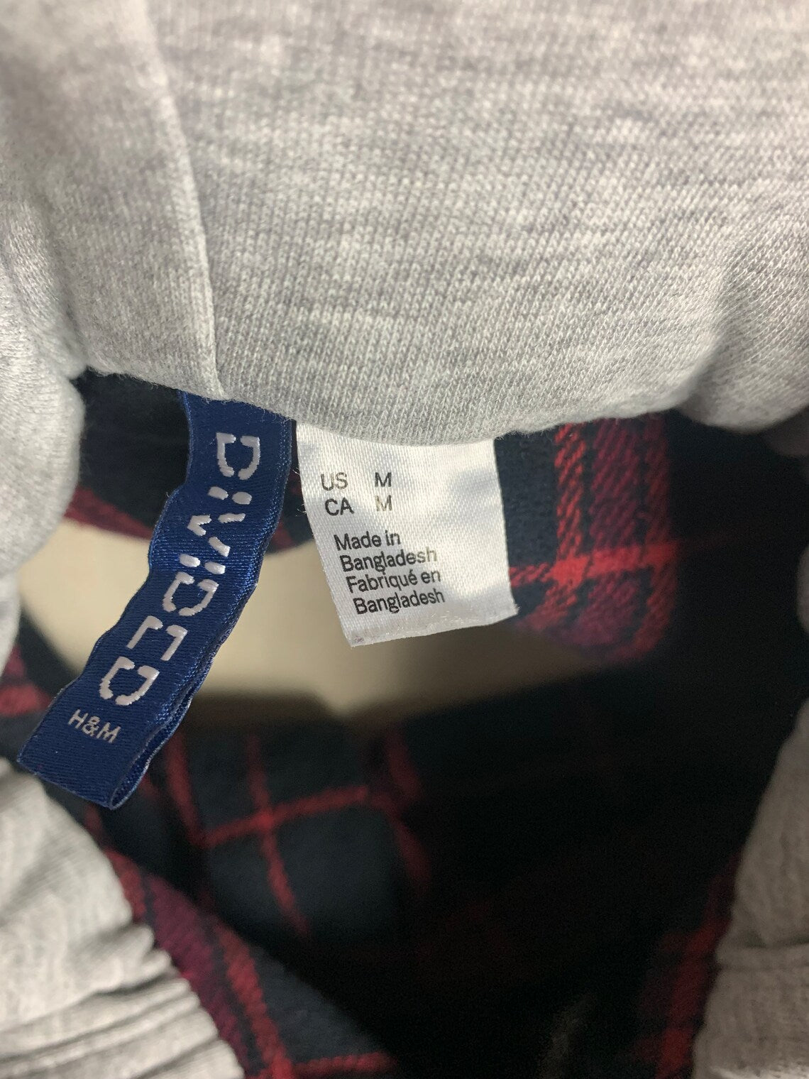 Ghostface Hooded Flannel Shirt Custom Rework Oversized Medium