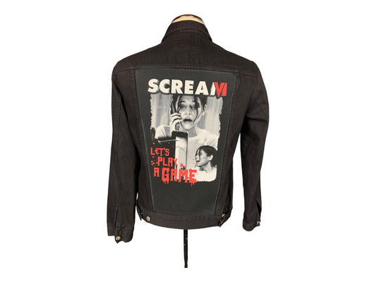 Scream Jean Jacket Custom Rework