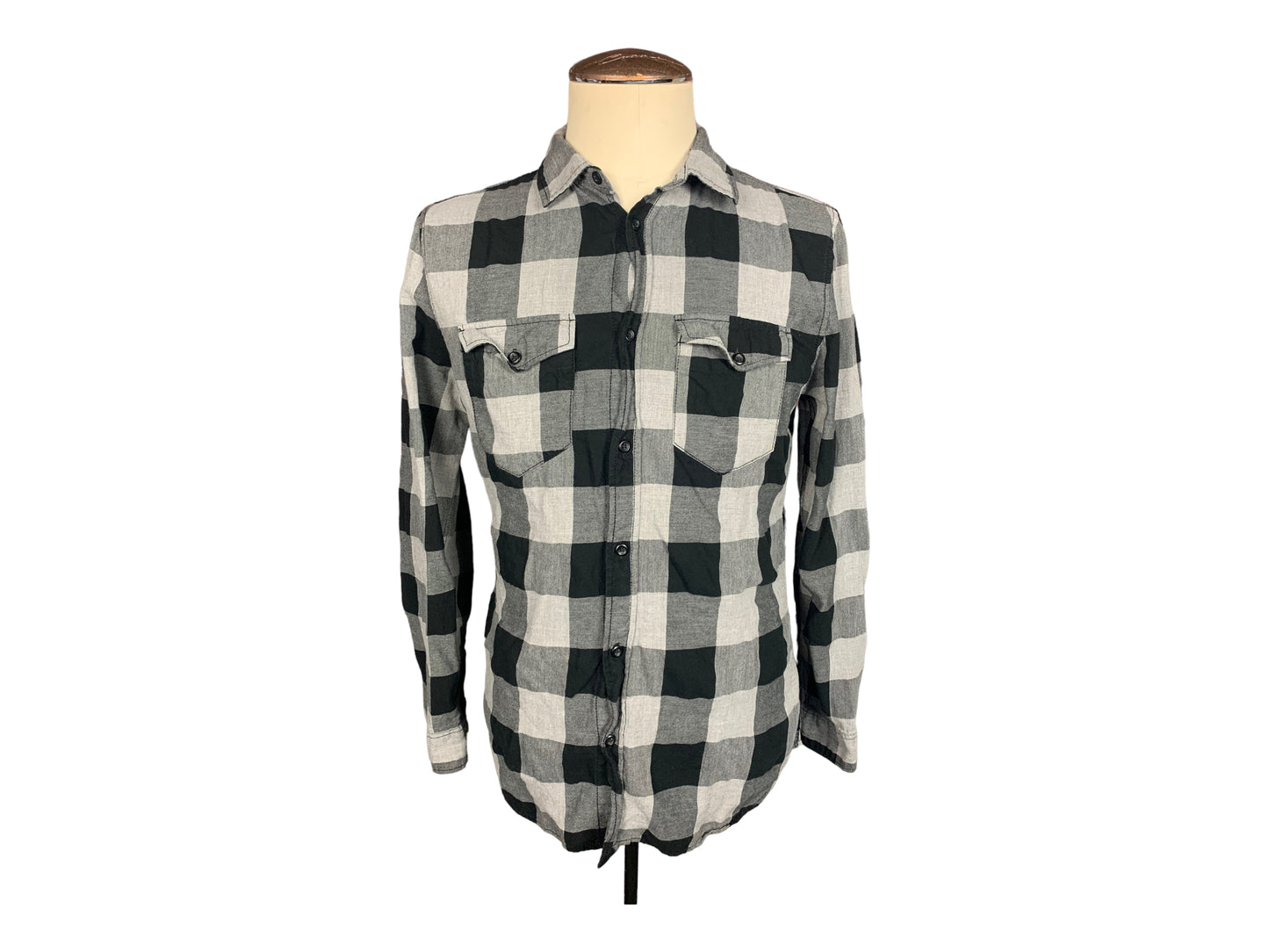 Halloween II Plaid Shirt Custom Rework M
