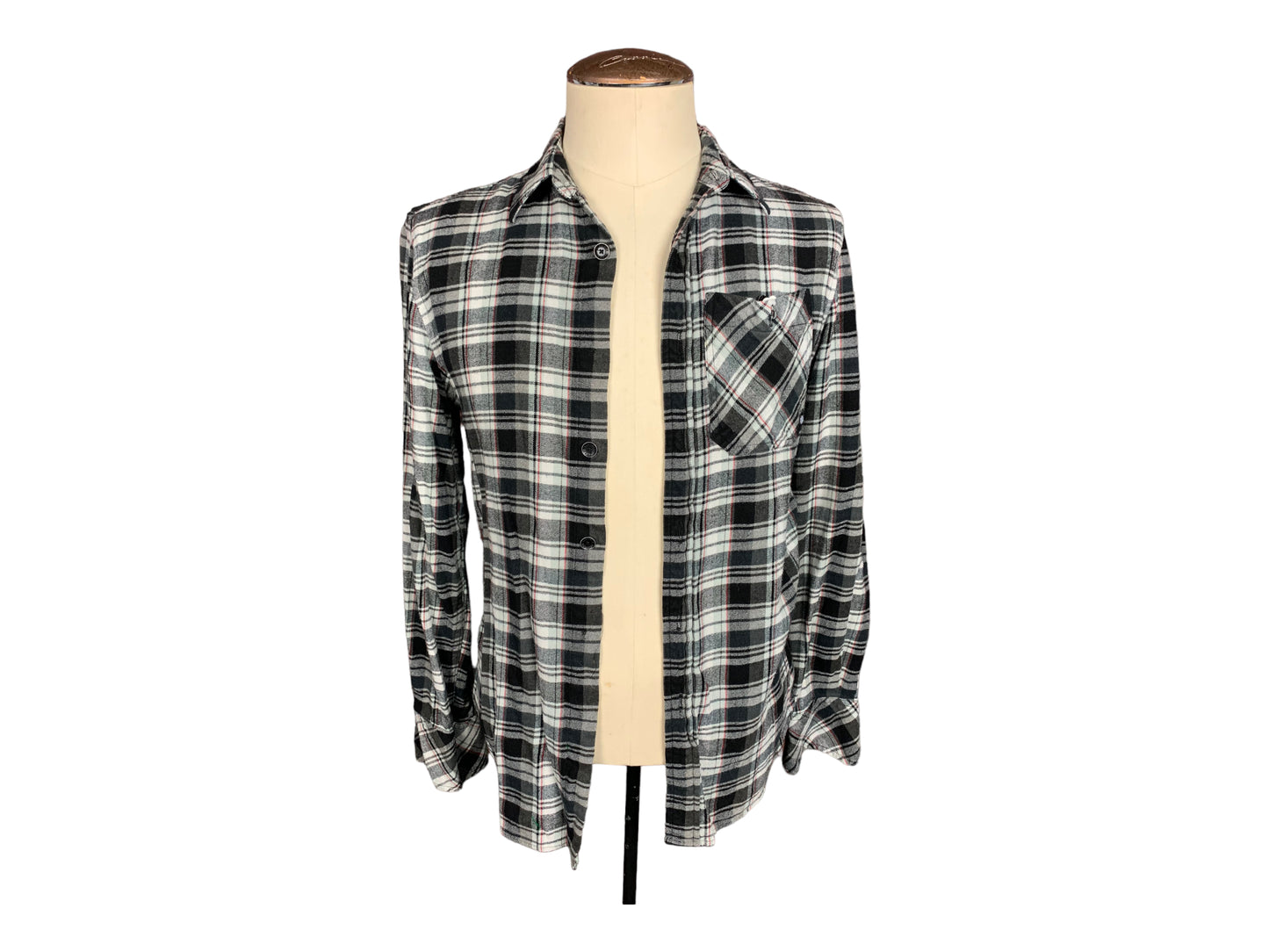 Camp Crystal Lake Flannel Shirt Custom Rework M