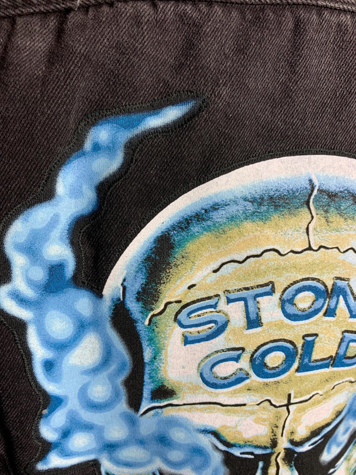Stone Cold Steve Austin Denim Vest Custom Rework Medium