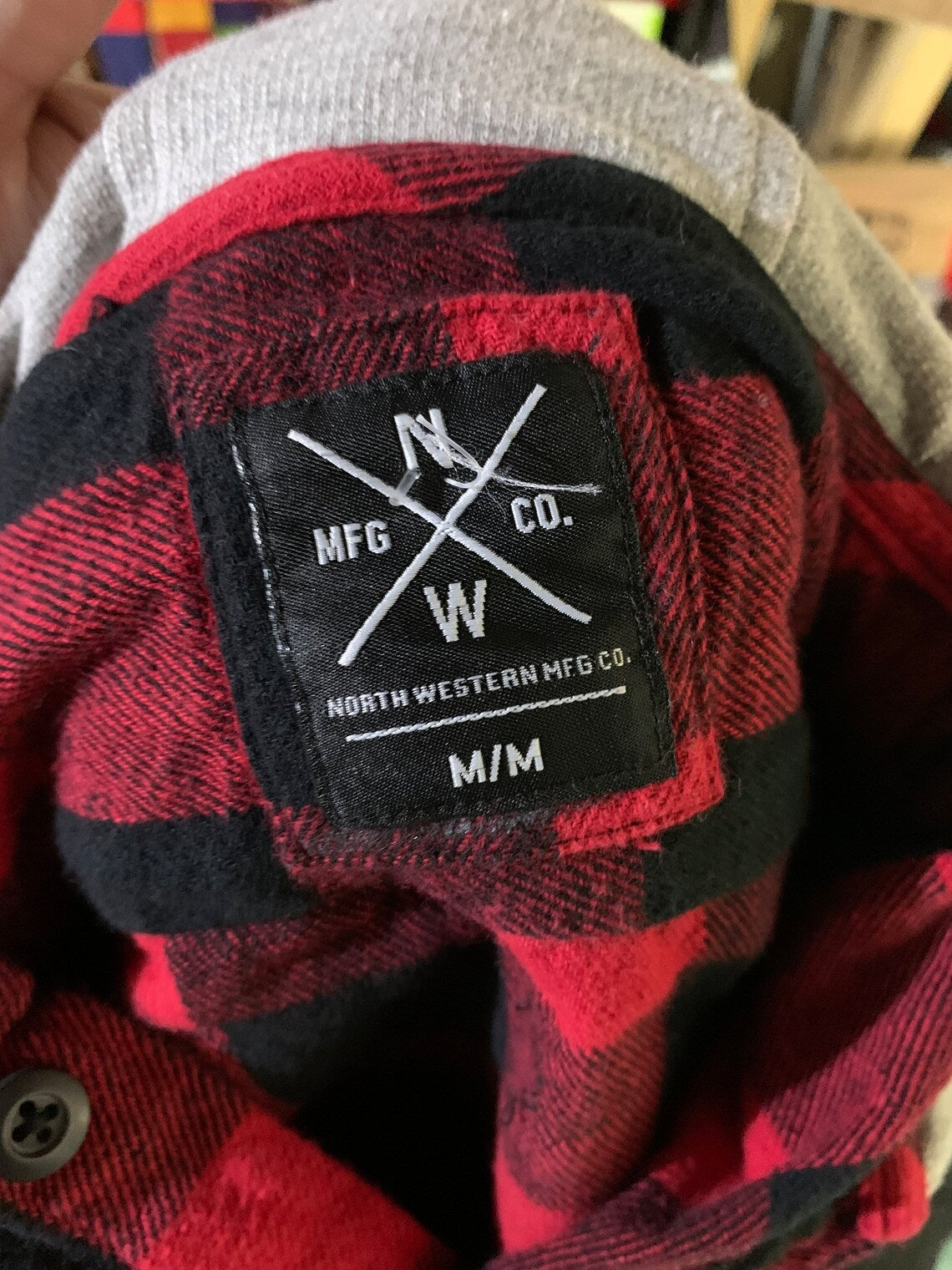 Slipknot Hooded Flannel Shirt Custom Rework M