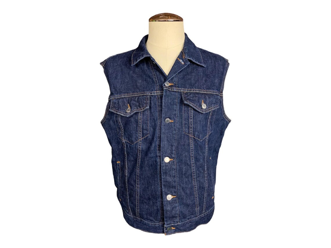 Stone Cold Steve Austin Denim Vest Custom Rework XL