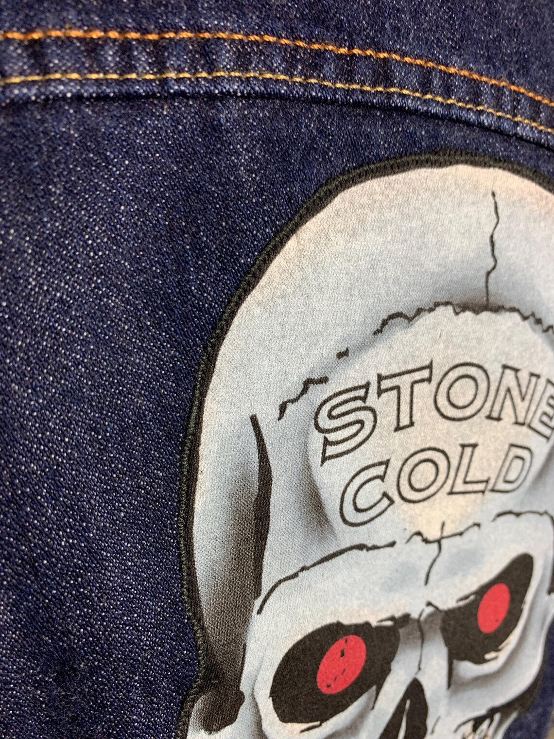 Stone Cold Steve Austin Denim Vest Custom Rework XL