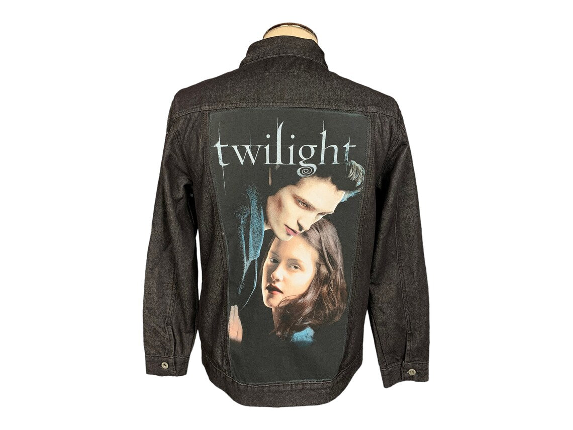 Twilight Denim Jean Jacket Custom Rework M