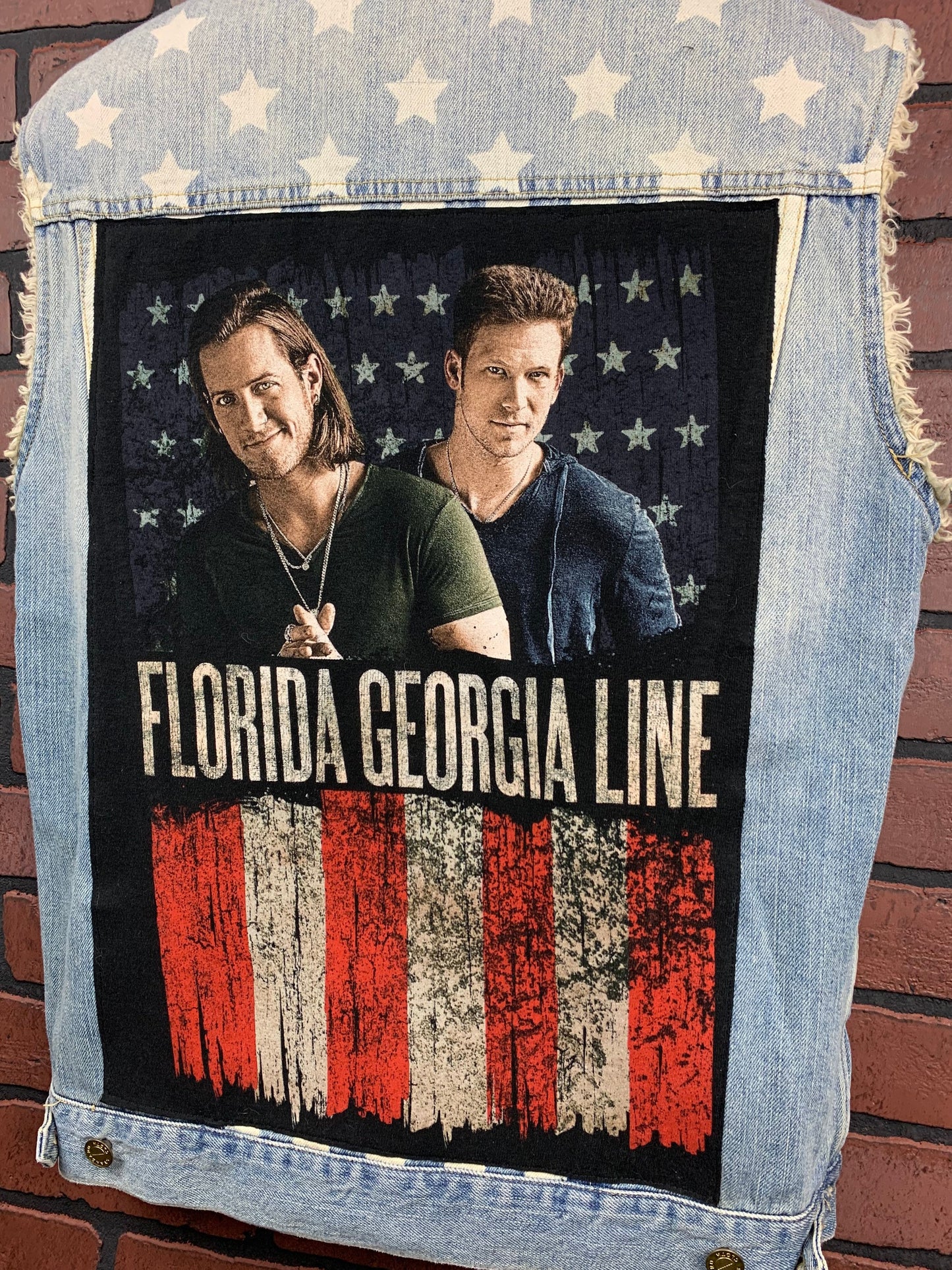 Florida Georgia Line Jean Vest Custom Rework