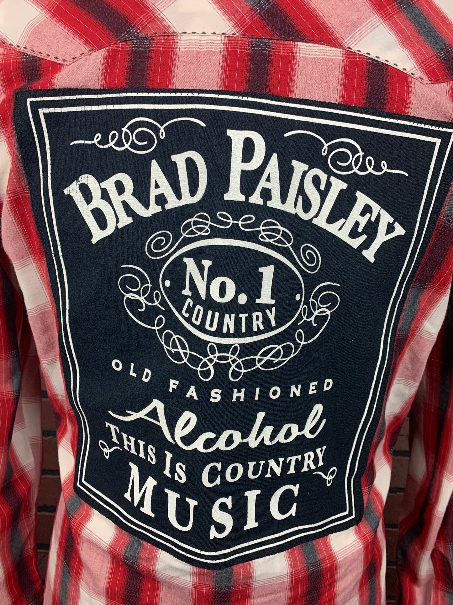 Brad Paisley Flannel Custom Rework L