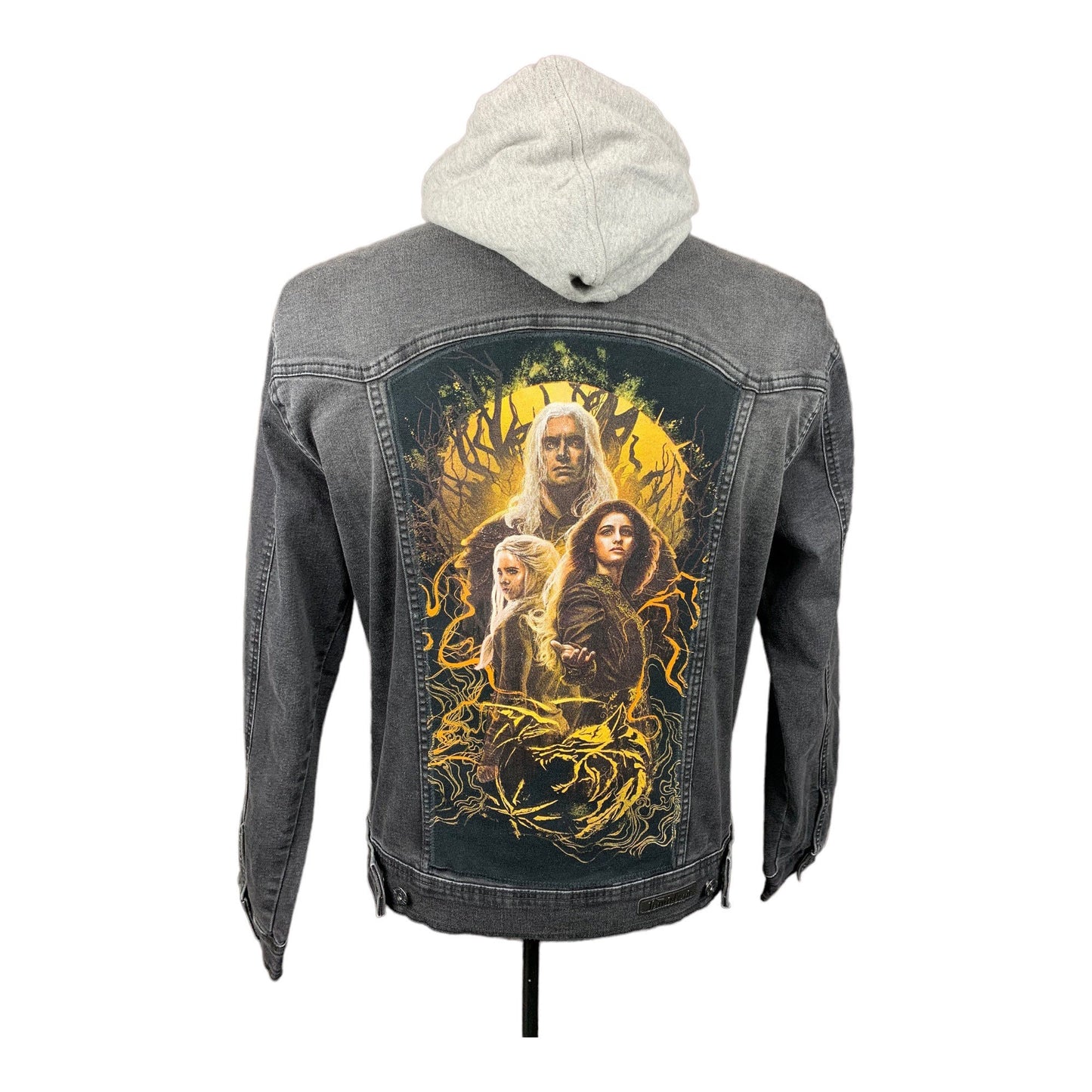The Witcher Hooded Jean Jacket Custom Rework