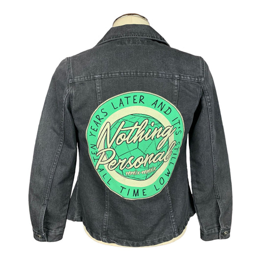 All Time Low Jean Jacket Custom Rework Ladies M