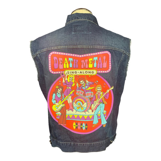 Death Metal Sing-A-Long Jean Vest XL