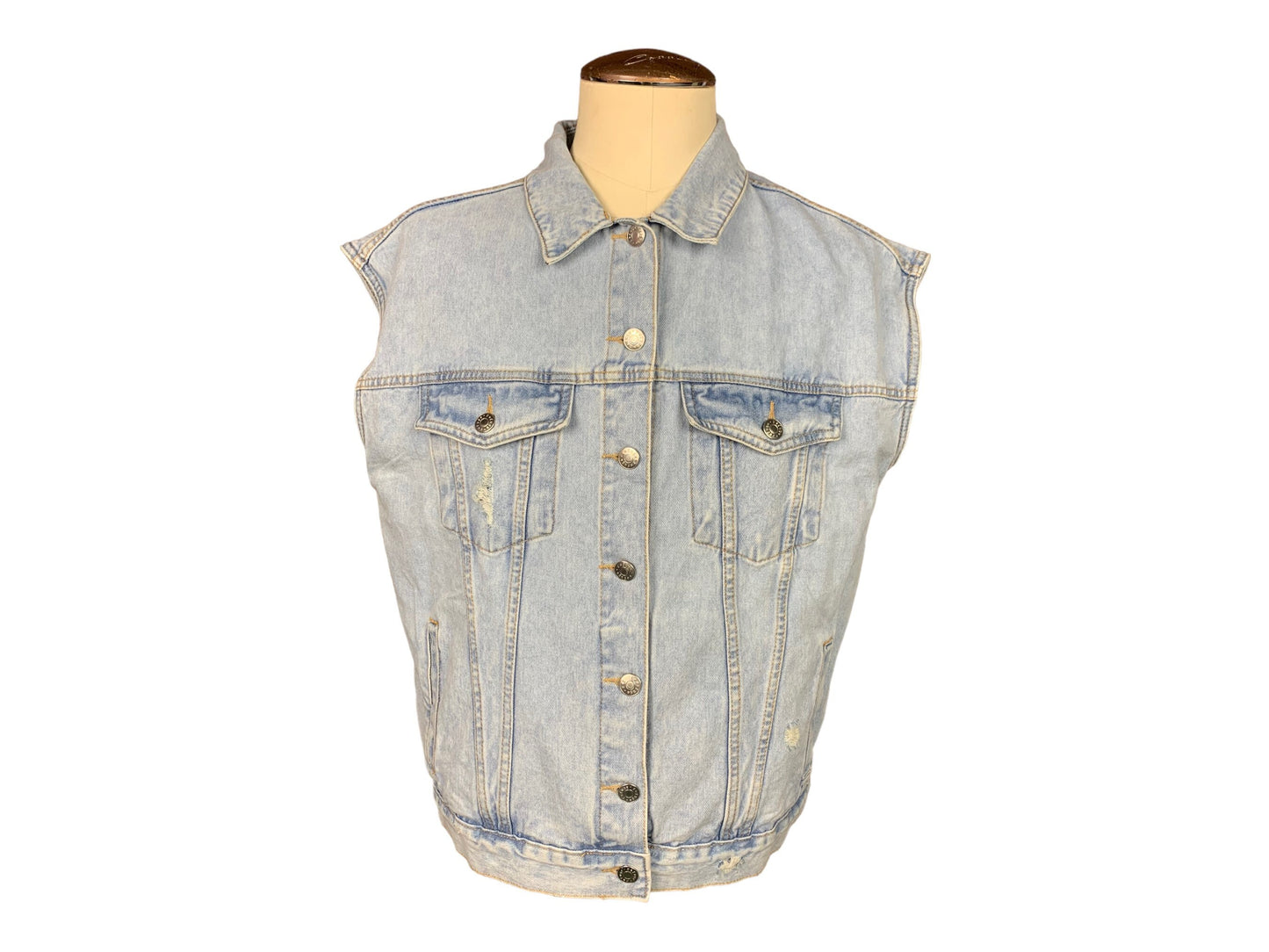 Outkast Jean Vest Custom Rework L