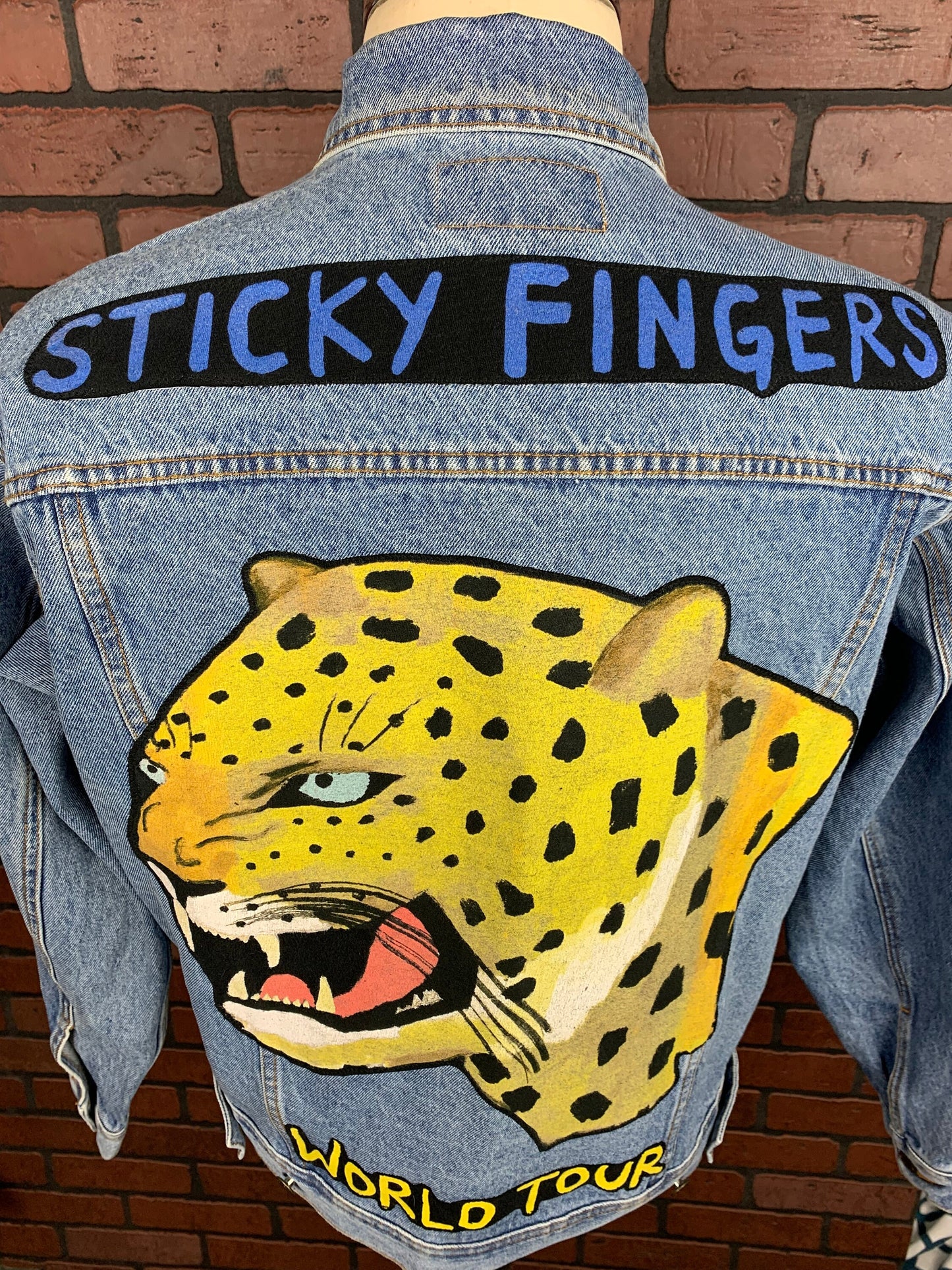 the Rolling Stones Jean Jacket Custom Rework M