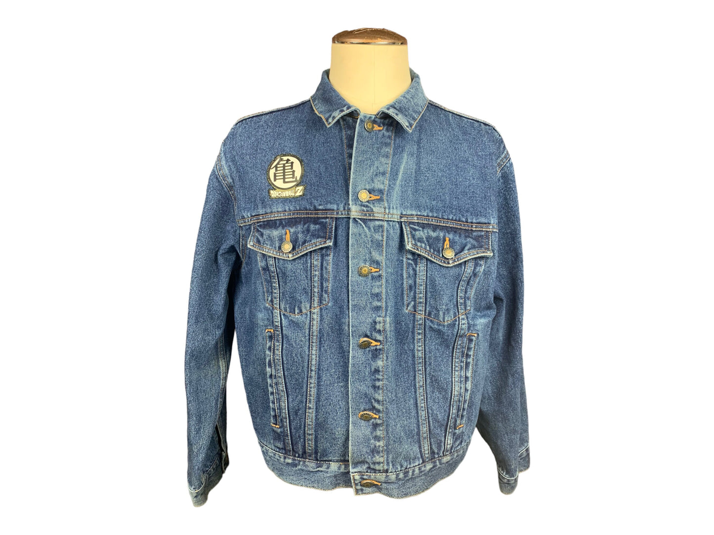 Dragonball Z Jean Jacket Custom Rework L