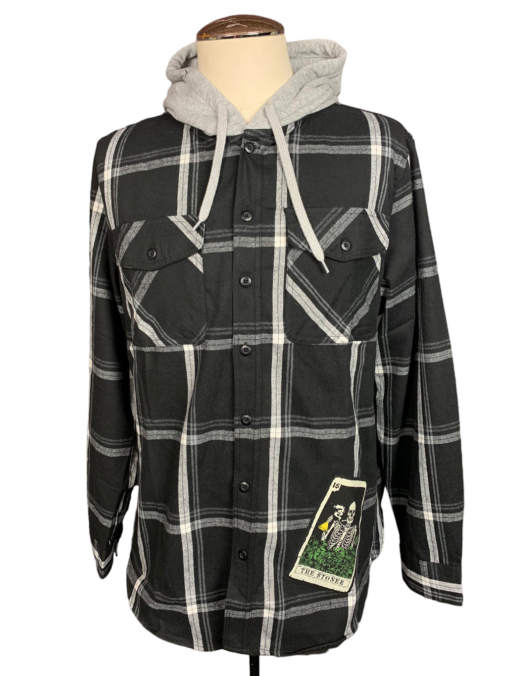 The Stoner Tarot Card Flannel Custom Rework XL