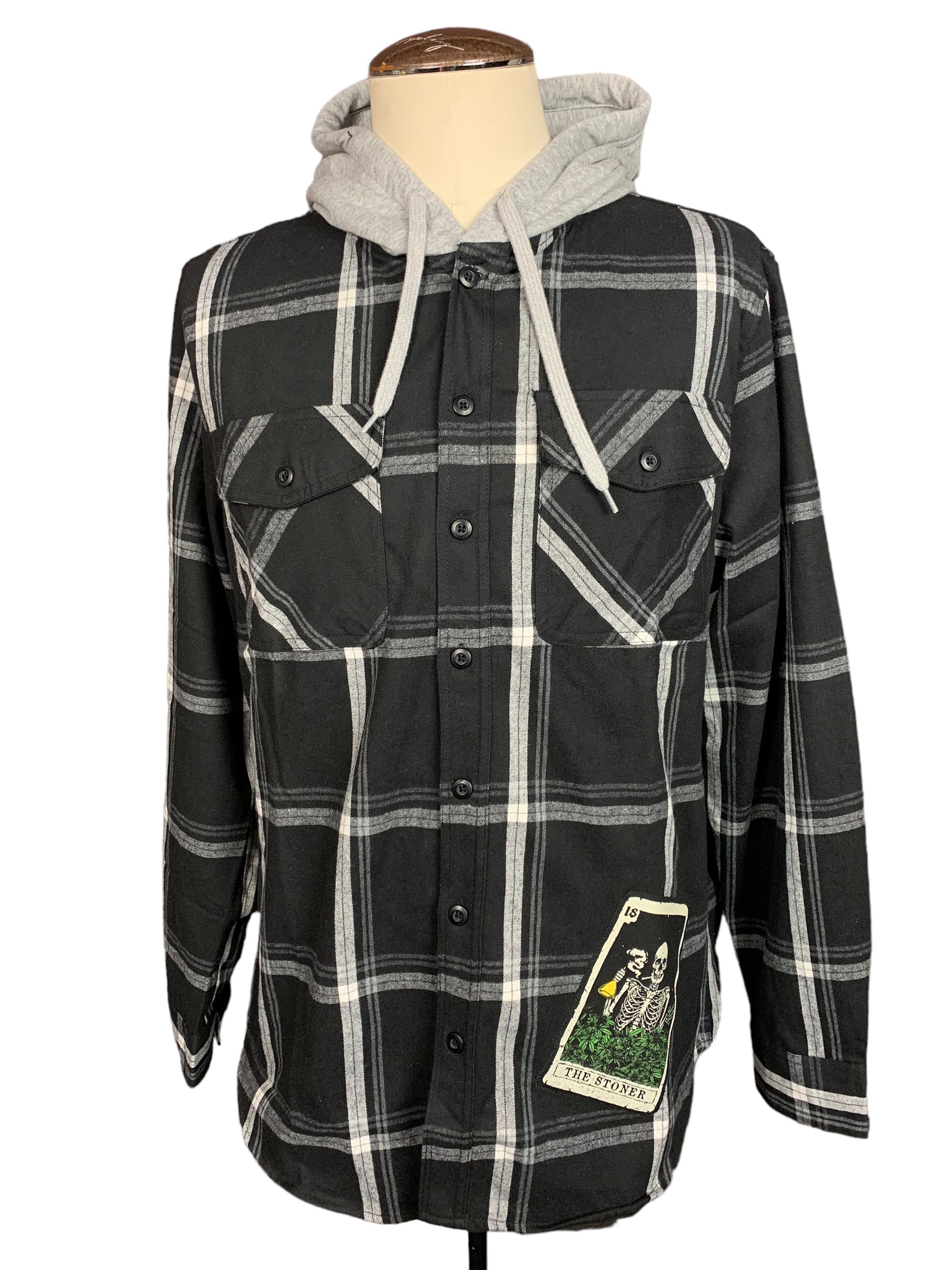 The Stoner Tarot Card Flannel Custom Rework XL
