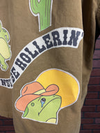 Sad Frog Country Reworked Zip-Up Shirt — XL