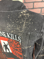 Ice Nine Kills Bleach-Splatter Denim Jacket — Large