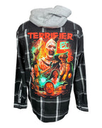 Terrifier Hooded Flannel Shirt Custom Rework XL