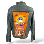 Jack Skellington Reworked Denim Jacket — Large