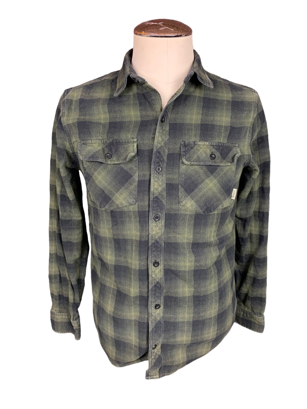 Korn Flannel Shirt Custom Rework M