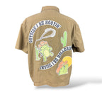 Sad Frog Country Reworked Zip-Up Shirt — XL