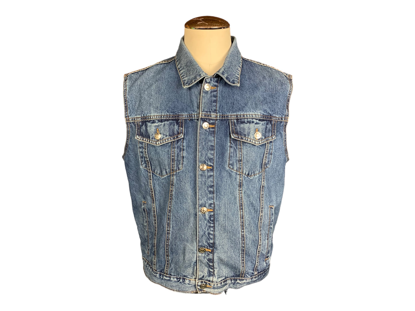 Lamb of God Denim Vest Custom Rework Large