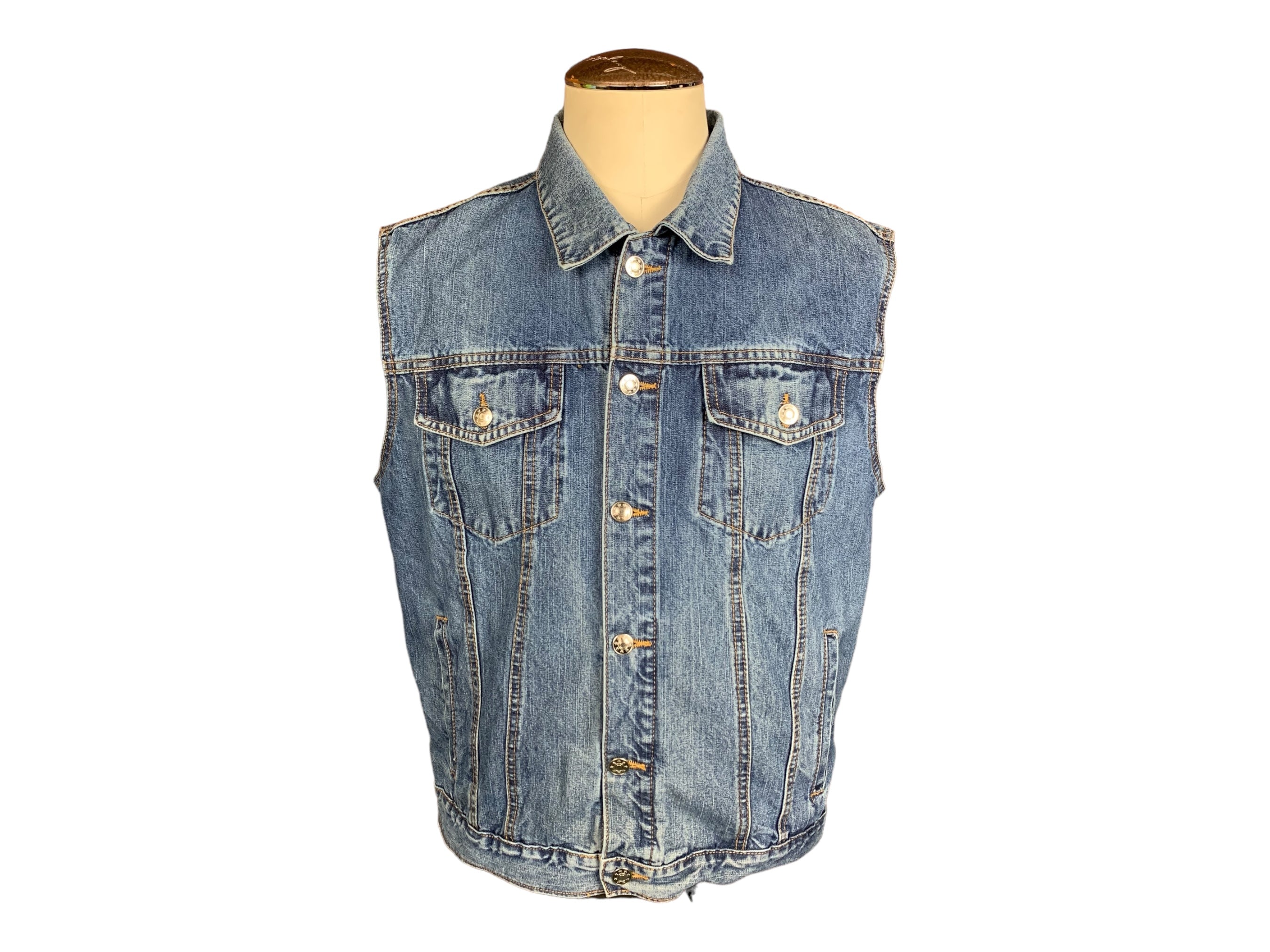 Lamb of God Denim Vest Custom Rework Large