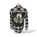 Ghostface Flannel Shirt Custom Rework Size XL