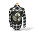 Ghostface Flannel Shirt Custom Rework Size XL