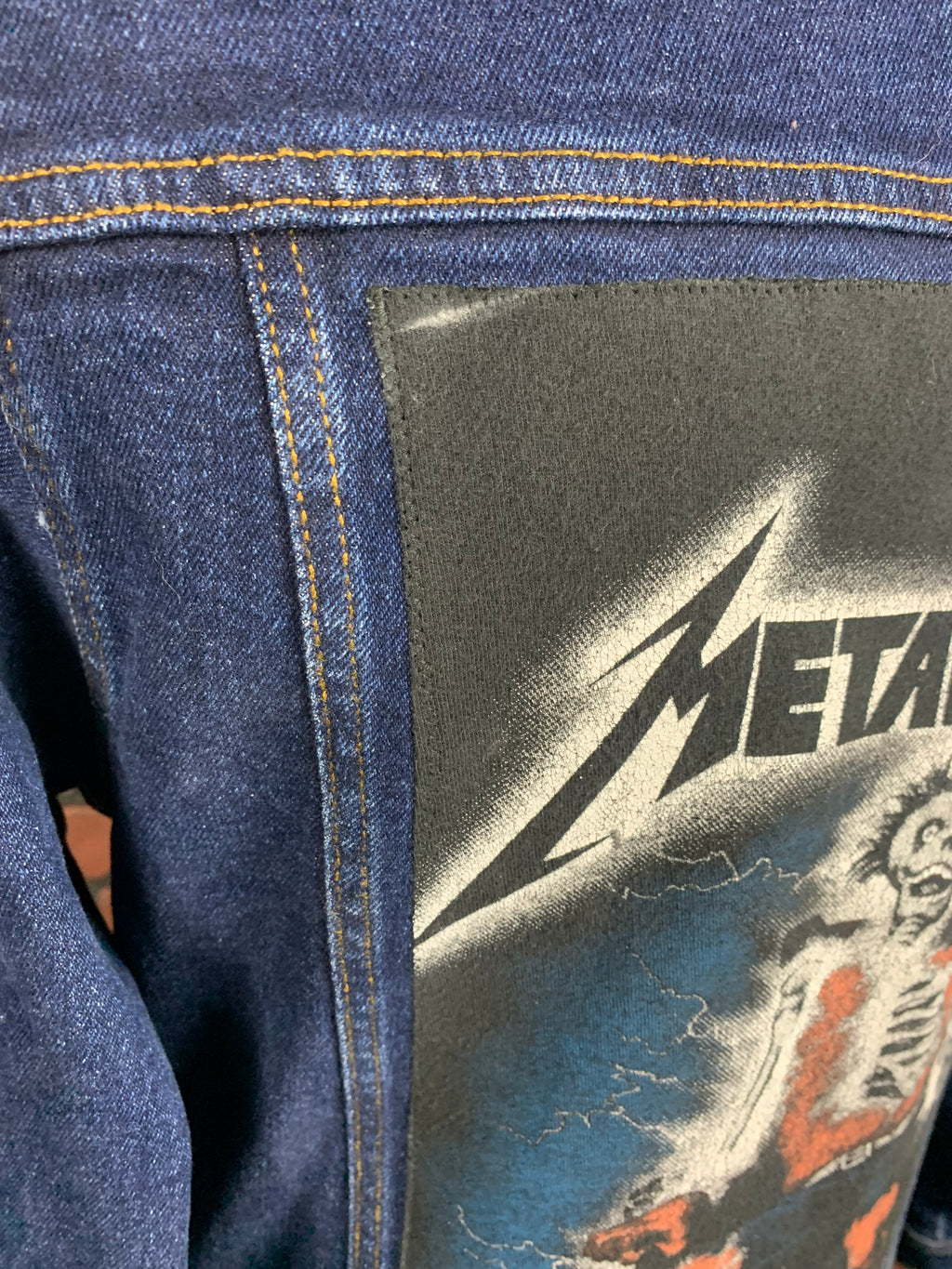 Metallica Jean Jacket Custom Rework Medium