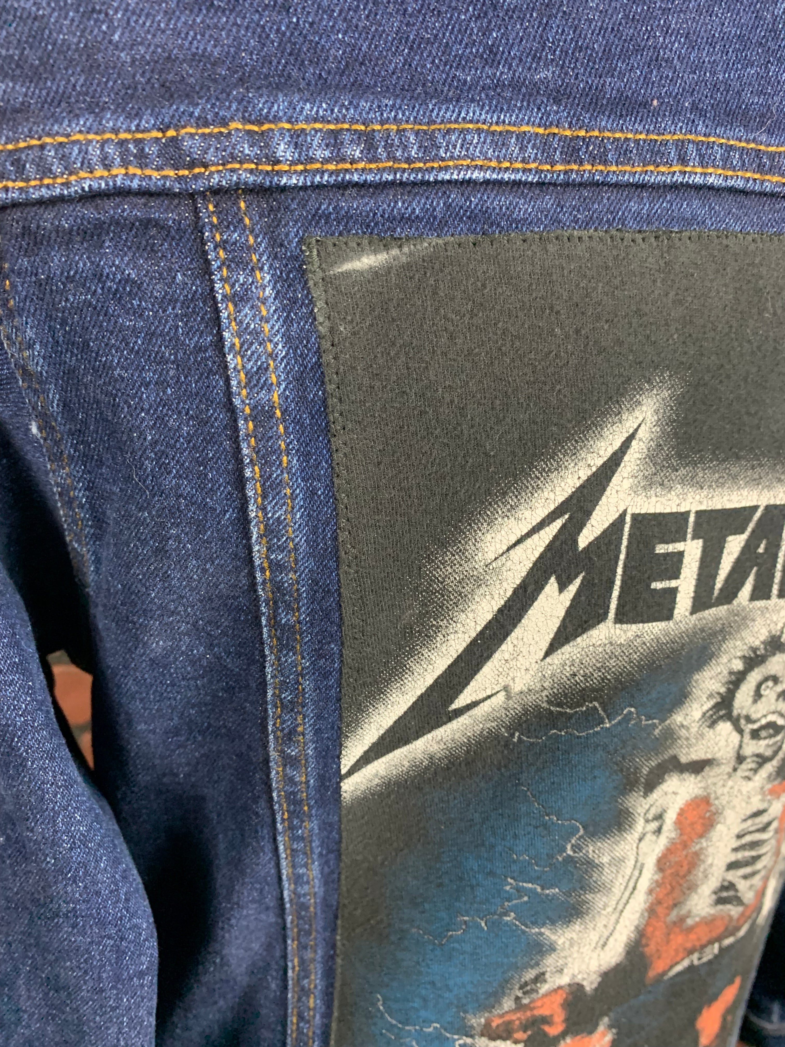 Metallica Jean Jacket Custom Rework Medium