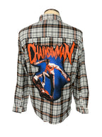 Chainsaw Man Flannel Shirt Custom Rework XL