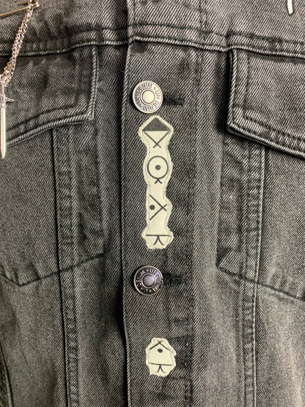Sleep Token Jean Jacket Custom Rework XL II