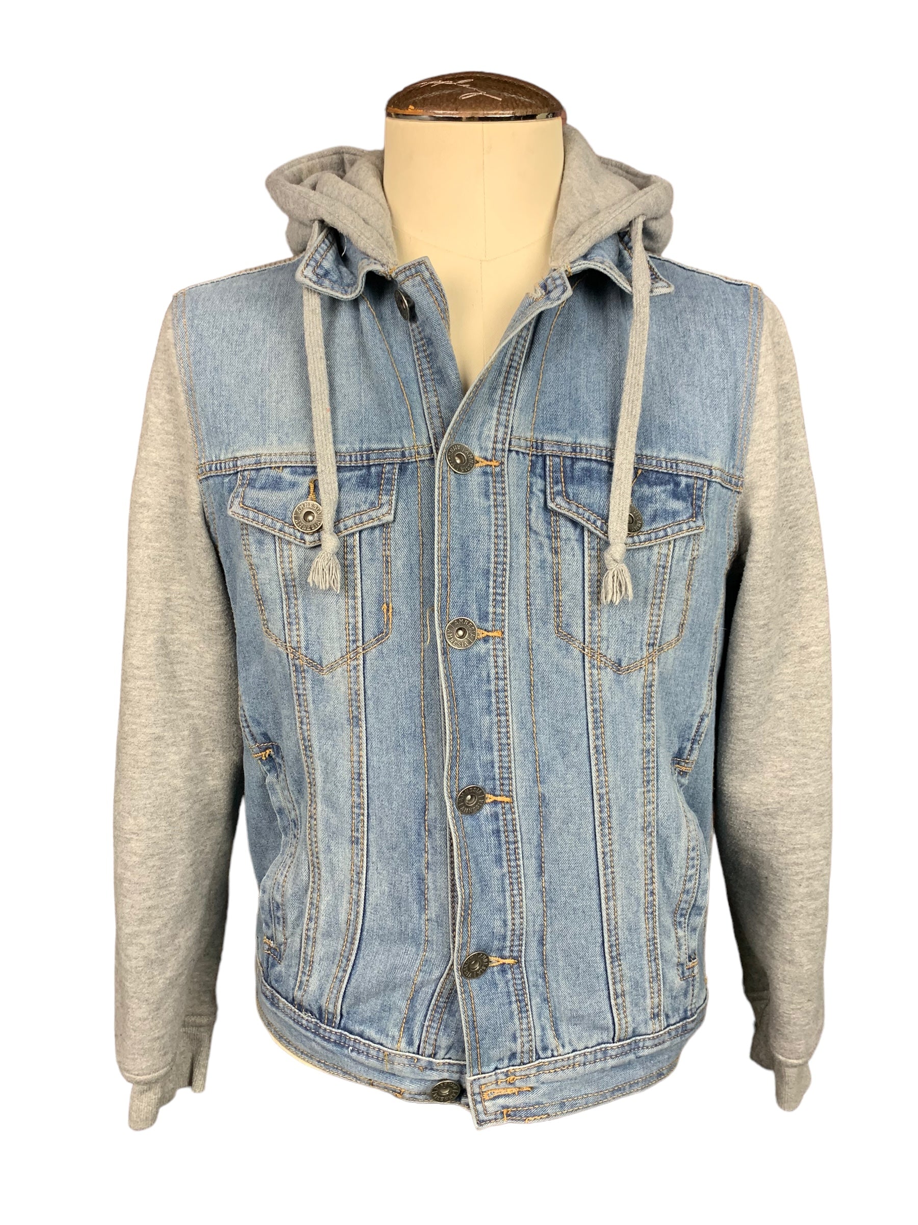 Smokey Says Keep It Green Jean Jacket Custom Rework M