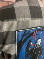 Ghostface Tarot Flannel Shirt Custom Rework Size Small