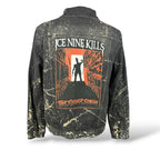 Ice Nine Kills Bleach-Splatter Denim Jacket — Large