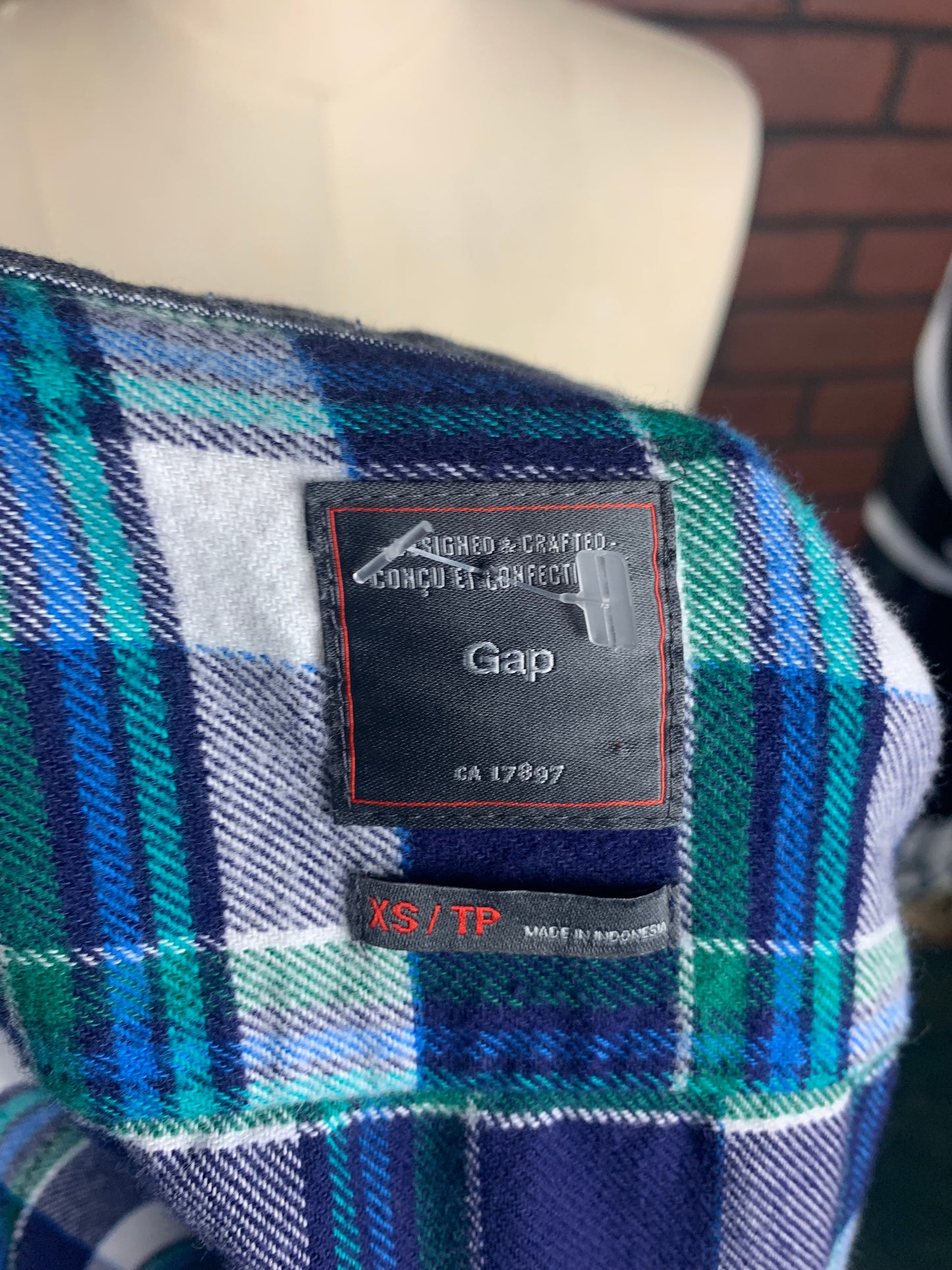 Ghostface Flannel Shirt Custom Rework XS