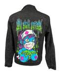 All Shall Perish Denim Jean Jacket Custom Rework Slim Fit XL