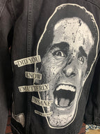 American Psycho Jean Jacket Custom Rework L
