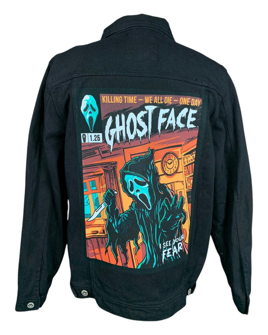 Ghostface Jean Jacket Custom Rework XL