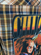Chucky and Tiffany Flannel Shirt Custom Rework Size Large