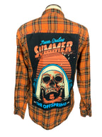 The Offspring Flannel Shirt Custom Rework XL