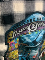 Insane Clown Posse Sleeveless Flannel Vest Custom Rework Medium (oversized)