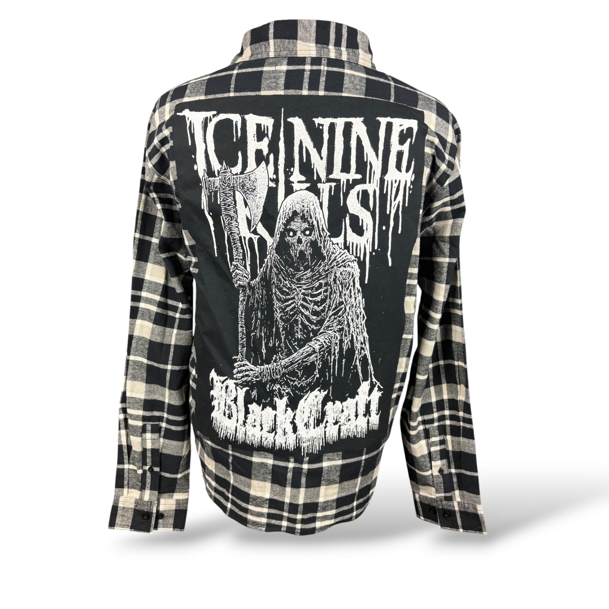 Ice Nine Kills Reworked Flannel Shirt Size Large