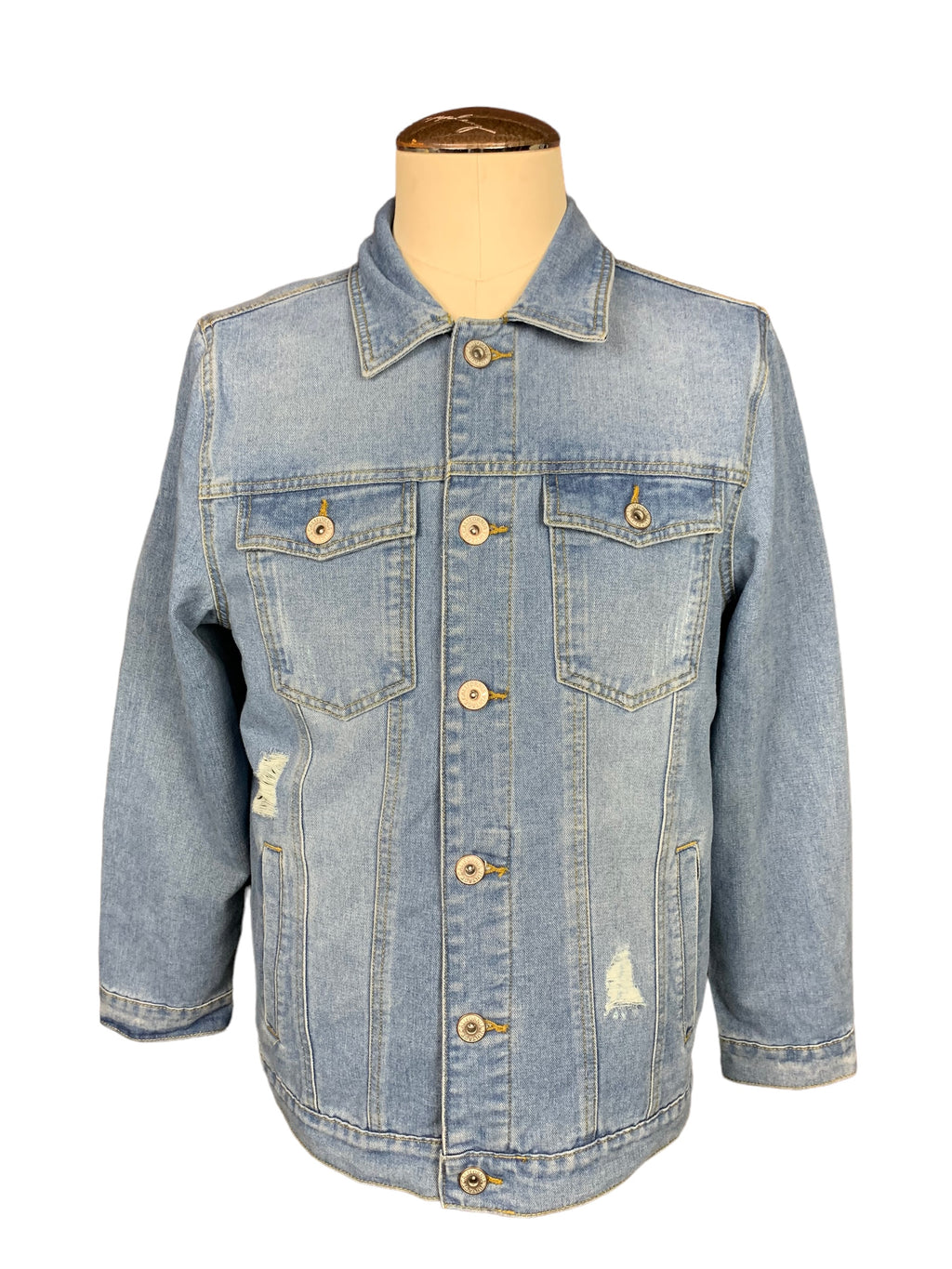 Notorious BIG Denim Jacket Custom Rework L