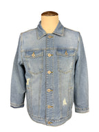 Notorious BIG Denim Jacket Custom Rework L