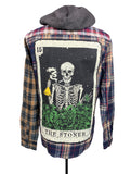 The Stoner Tarot Card Flannel Custom Rework XL