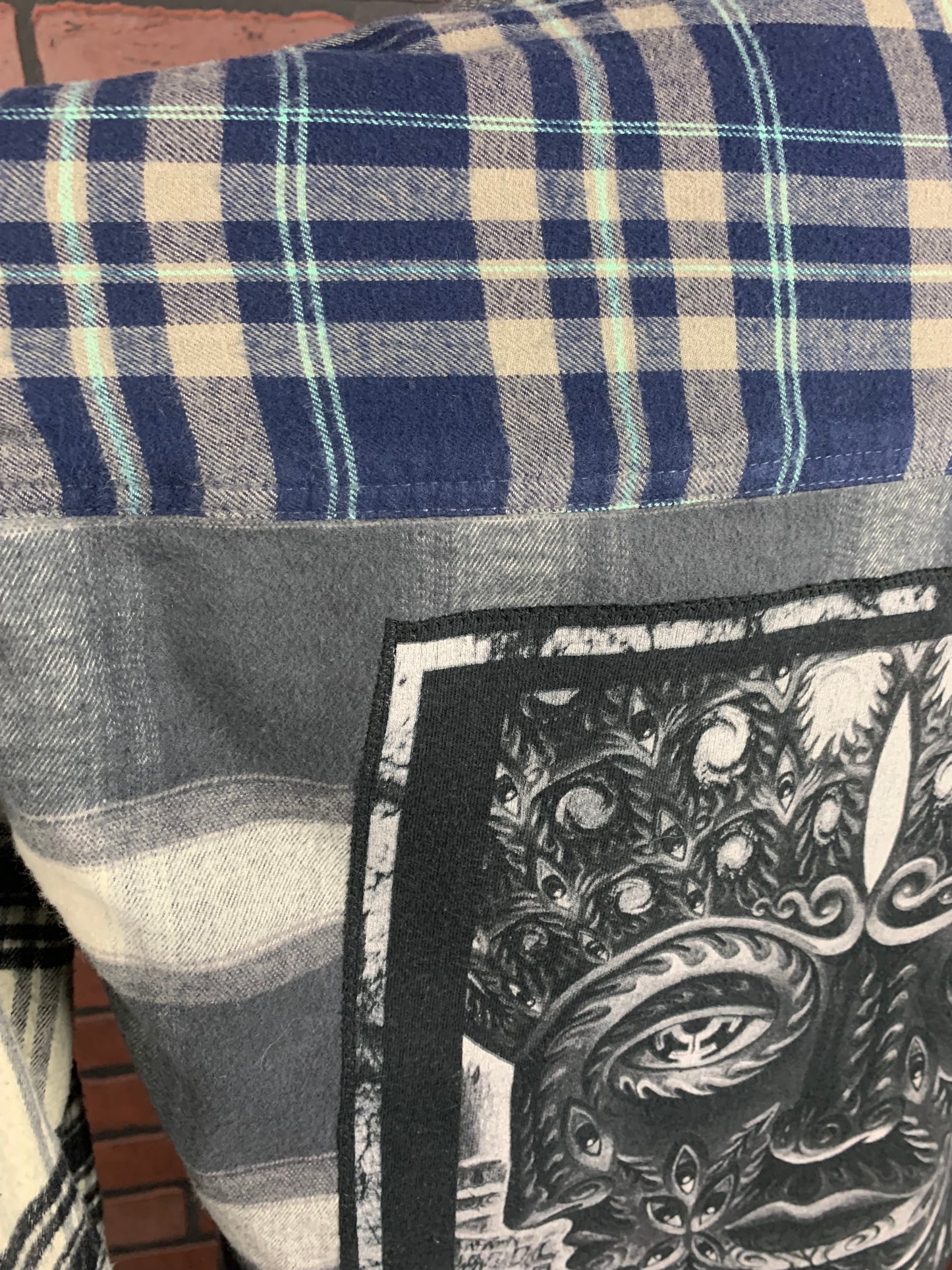 Tool Flannel Shirt Custom Rework XL