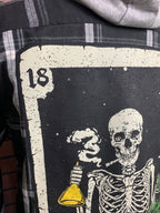 The Stoner Tarot Card Flannel Custom Rework XL